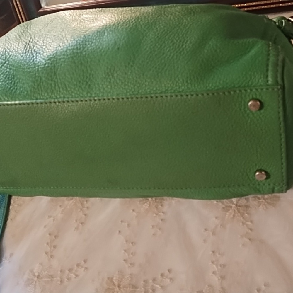 Kate Spade VGC Green 100% Cow Leather Shoulder Bag. Pebbled. - Picture 9 of 16